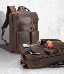 Großes Sotrage-Leder im Vintage-Stil, 15,6 Zoll