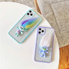 Funda para iPhone con temática de trolls de los 90