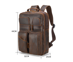 Großes Sotrage-Leder im Vintage-Stil, 15,6 Zoll