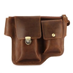 Vintage Handgemachte Herren Leder Gürteltasche