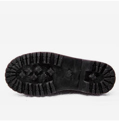 Botines de plataforma con punta redonda