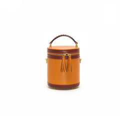 Vintage Beuteltasche aus pflanzlich gegerbtem Leder