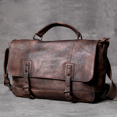 Lässige Umhängetasche aus Leder im Vintage-Stil