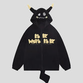 Devil Horn Hoodie with Tail for Men