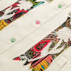 Patchwork Jacket - Unisex Floral Fashion