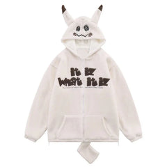 Devil Horn Hoodie with Tail for Men