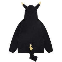 Devil Horn Hoodie with Tail for Men