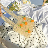 Bolso de mano con cuentas estéticas