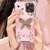 Aesthetic Butterfly Pink Case For IPhone