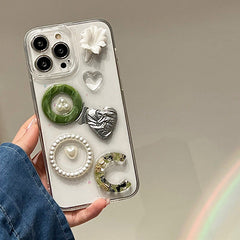 Funda para iPhone con gemas estéticas