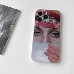 Funda para iPhone con diseño de chica estética