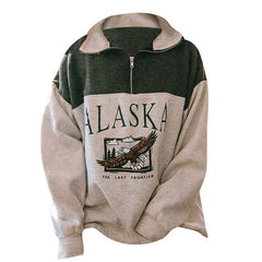 Sweatshirt mit Reißverschluss „Alaska“