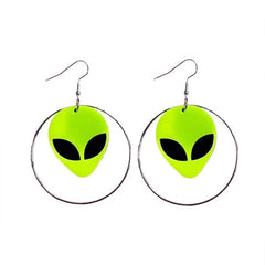 Pendientes de aro extraterrestre