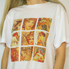 Camiseta Alphonse Mucha, talla S