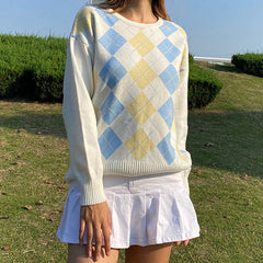 Pullover mit Argyle-Karomuster