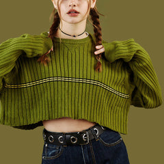 Pullover in Avocadogrün