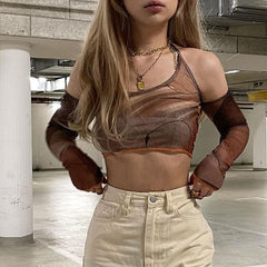 Back In Business Set aus Oberteil und Handschuhen