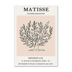 Beige Umrissästhetik Poster