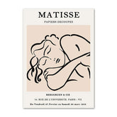 Beige Umrissästhetik Poster