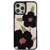 iPhone-Hülle mit Teddy-Muster und Blumenmuster