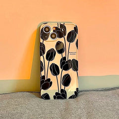 Black Tulips Case For IPhone