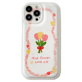 Blumenstrauß aus Tulpen iPhone-Hülle