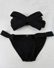 Bandeau-Bikini-Set mit Schleife