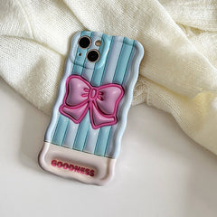 iPhone-Hülle mit Schleife und Streifen