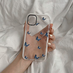 Transparente iPhone-Hülle mit Schmetterling