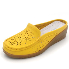 Chanclas de cuero transpirables