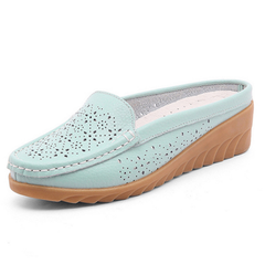 Chanclas de cuero transpirables