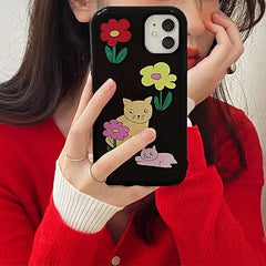 iPhone-Hülle mit Katzenblume