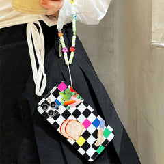 Checkered Toast Case For IPhone