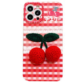 Cherry Crochet Case For IPhone