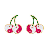Cherry Yin Yang Earrings