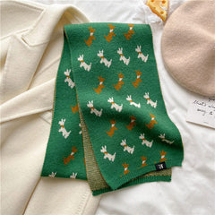 Weihnachtsstrickschal