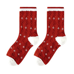 Rote Weihnachtssocken
