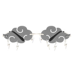 Wolken Blitz Brille