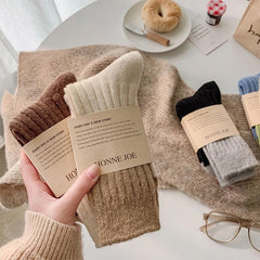 Warme Socken mit Farbblockdesign