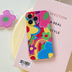 Colorful Flower Case For IPhone