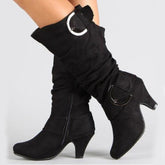 High Heels Stiefel mit Schnallen