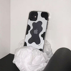 Funda para iPhone con espejo y estampado de vaca