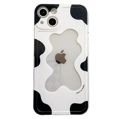 Funda para iPhone con espejo y estampado de vaca