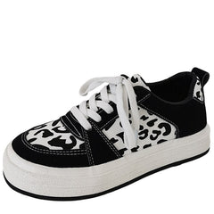 Zapatillas de deporte con estampado de vaca para adolescentes