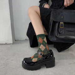 Cozy Days Argyle-Socken