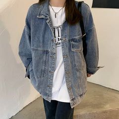 Cozy Up – Asymmetrische Jeansjacke