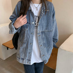 Cozy Up – Asymmetrische Jeansjacke