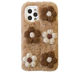 Funda de iPhone de crochet con margaritas