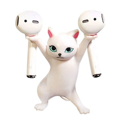 Soporte para Airpods con forma de gato bailarín