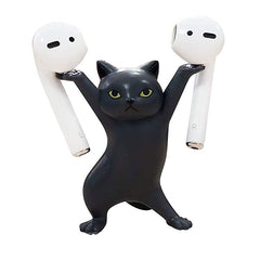 Soporte para Airpods con forma de gato bailarín